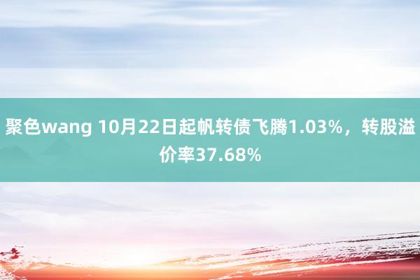 聚色wang 10月22日起帆转债飞腾1.03%，转股溢价率37.68%