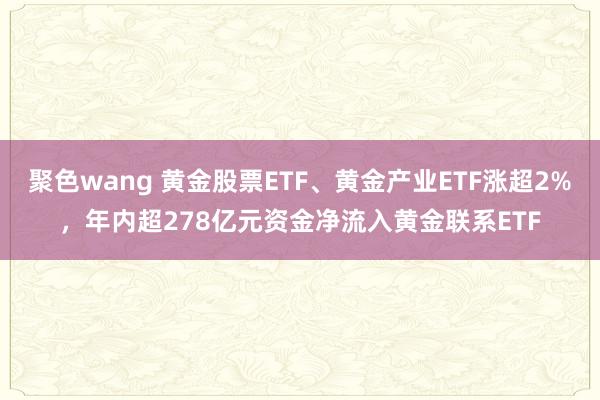 聚色wang 黄金股票ETF、黄金产业ETF涨超2%，年内超278亿元资金净流入黄金联系ETF
