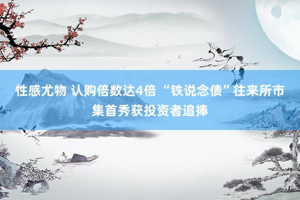 性感尤物 认购倍数达4倍 “铁说念债”往来所市集首秀获投资者追捧