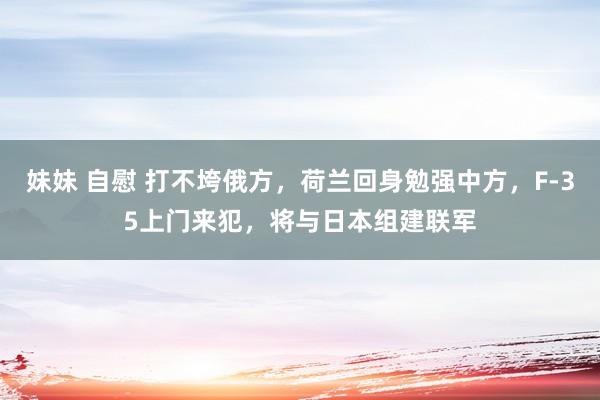 妹妹 自慰 打不垮俄方，荷兰回身勉强中方，F-35上门来犯，将与日本组建联军