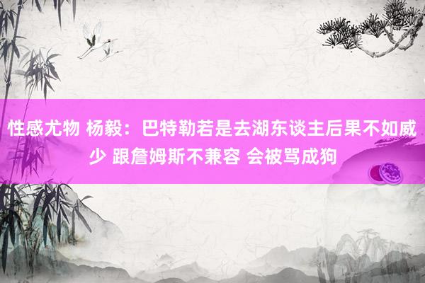 性感尤物 杨毅：巴特勒若是去湖东谈主后果不如威少 跟詹姆斯不兼容 会被骂成狗