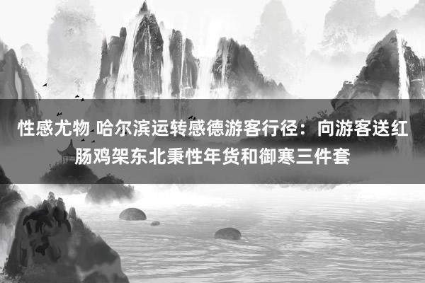 性感尤物 哈尔滨运转感德游客行径：向游客送红肠鸡架东北秉性年货和御寒三件套