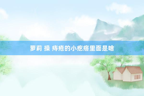 萝莉 操 痔疮的小疙瘩里面是啥