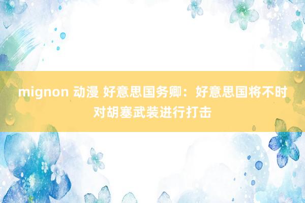 mignon 动漫 好意思国务卿：好意思国将不时对胡塞武装进行打击