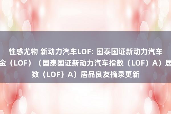 性感尤物 新动力汽车LOF: 国泰国证新动力汽车指数证券投资基金(LOF)(国泰国证新动力汽车指数(LOF)A)居品良友摘录更新