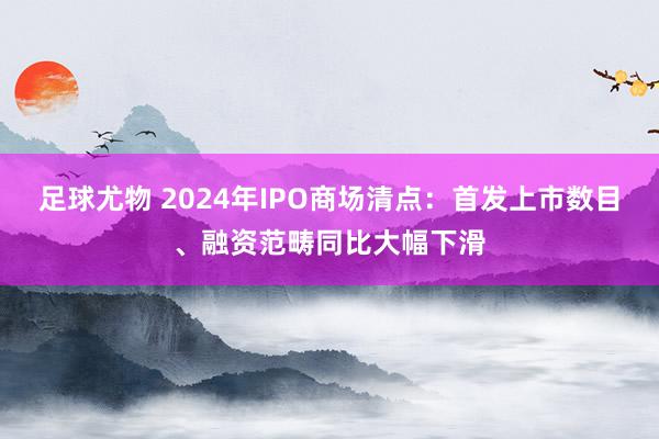 足球尤物 2024年IPO商场清点：首发上市数目、融资范畴同比大幅下滑