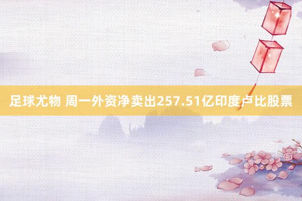 足球尤物 周一外资净卖出257.51亿印度卢比股票