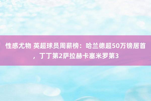 性感尤物 英超球员周薪榜：哈兰德超50万镑居首，丁丁第2萨拉赫卡塞米罗第3