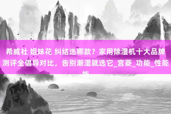 希威社 姐妹花 纠结选哪款？家用除湿机十大品牌测评全倡导对比，告别潮湿就选它_宫菱_功能_性能