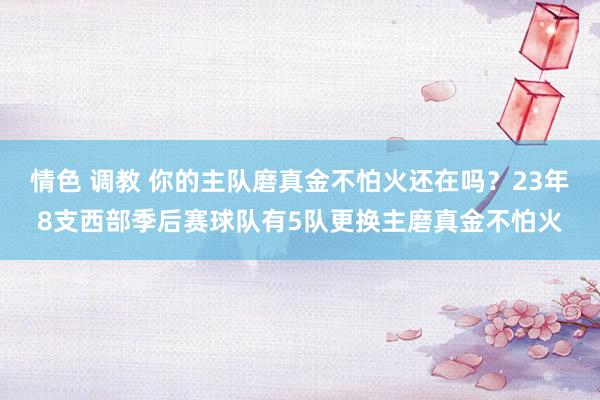 情色 调教 你的主队磨真金不怕火还在吗？23年8支西部季后赛球队有5队更换主磨真金不怕火