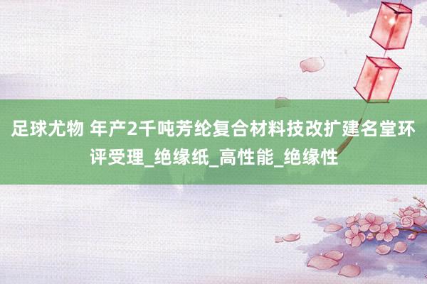 足球尤物 年产2千吨芳纶复合材料技改扩建名堂环评受理_绝缘纸_高性能_绝缘性
