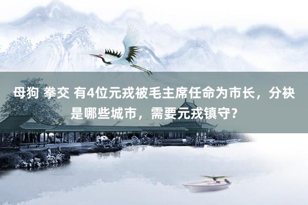 母狗 拳交 有4位元戎被毛主席任命为市长，分袂是哪些城市，需要元戎镇守？