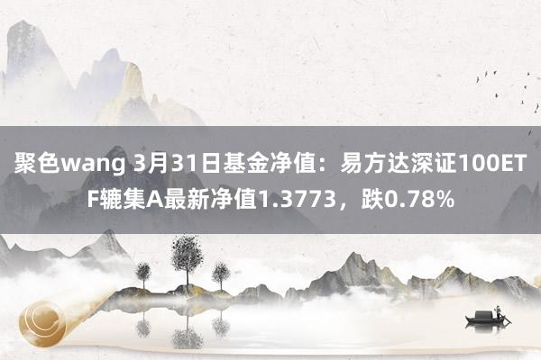 聚色wang 3月31日基金净值：易方达深证100ETF辘集A最新净值1.3773，跌0.78%