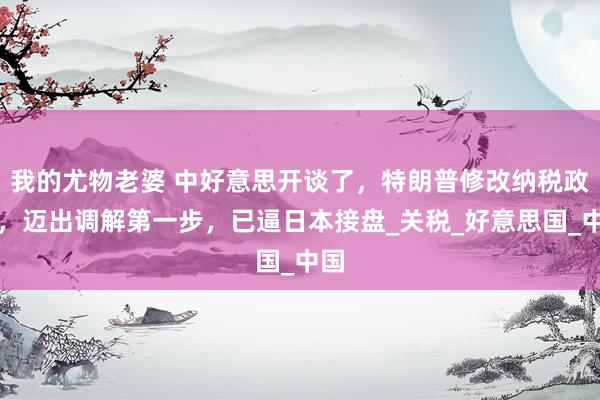 我的尤物老婆 中好意思开谈了，特朗普修改纳税政策，迈出调解第一步，已逼日本接盘_关税_好意思国_中国