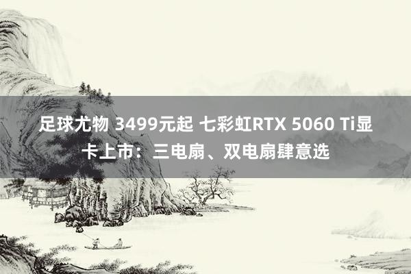 足球尤物 3499元起 七彩虹RTX 5060 Ti显卡上市：三电扇、双电扇肆意选